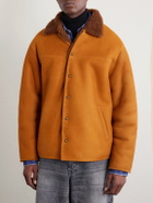 A.PRESSE - Shearling Jacket - Brown