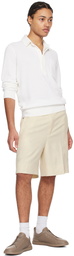 ZEGNA Off-White Cinch Shorts