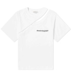 Alexander McQueen Women's Logo T-Shirt in Optical White