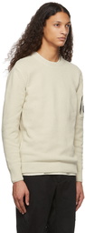 C.P. Company Beige Cotton Crewneck