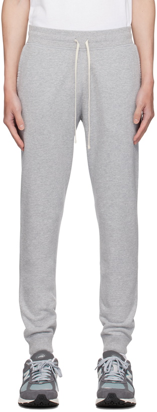 Photo: Reigning Champ Gray Midweight Slim Sweatpants