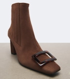 Roger Vivier Belle Vivier suede ankle boots