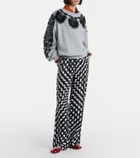 Dries Van Noten Embellished cotton jersey sweatshirt