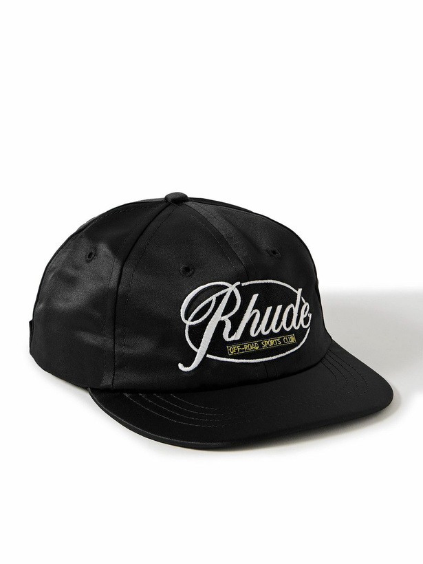 Photo: Rhude - Logo-Appliquéd Satin-Twill Baseball Cap