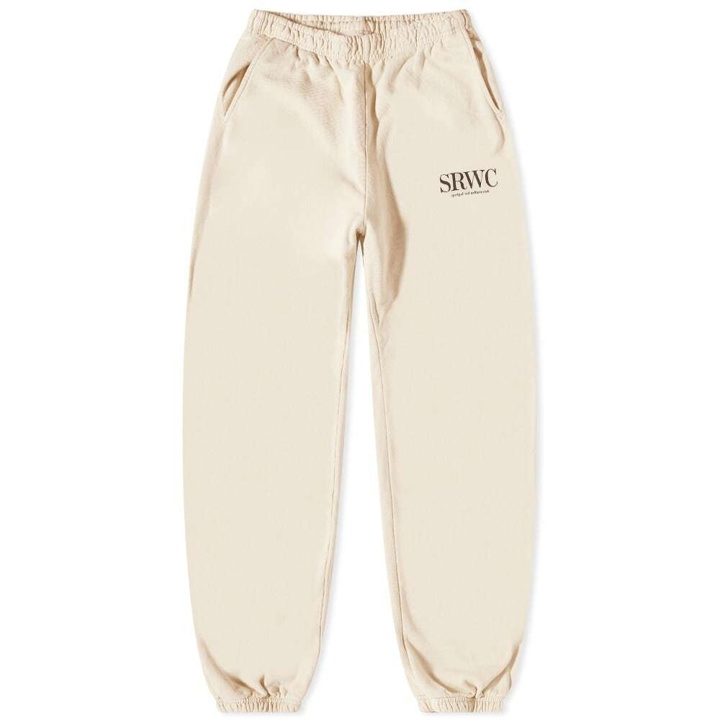Photo: Sporty & Rich Upper East Side Sweat Pant in Cream/Chocolate