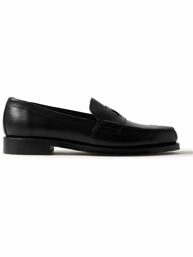 Photo: Drake's - Charles Leather Penny Loafers - Black