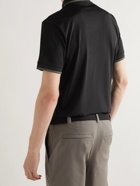 Bogner - Cody Logo-Embroidered Stretch-Jersey Half-Zip Golf Polo Shirt - Black