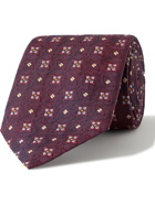 TURNBULL & ASSER - 9.5cm Silk-Jacquard Tie - Red - one size