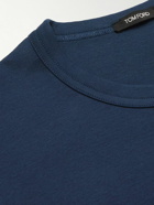TOM FORD - Slim-Fit Stretch-Cotton Jersey T-Shirt - Blue