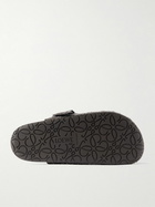 LOEWE - Brushed-Suede Clogs - Brown