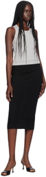 ÉTERNE Gray Fitted Tank Top