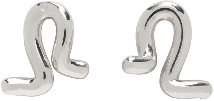 Photo: AGMES Silver Twist Stud Earrings