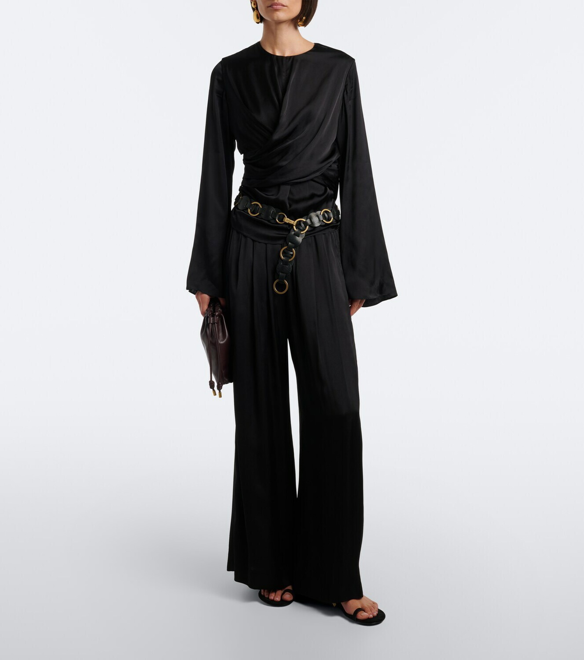 Isabel Marant Neame draped satin top