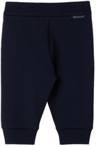 Moncler Enfant Baby Navy Monogram Hoodie & Lounge Pants Set
