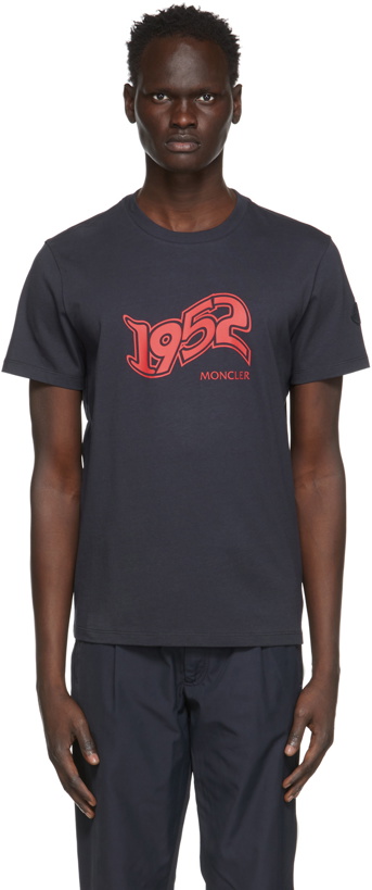 Photo: Moncler Genius 2 Moncler 1952 Navy Logo T-Shirt