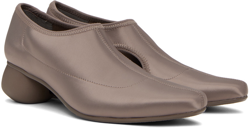 Issey Miyake Taupe United Nude Edition Carve Pumps Issey