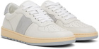 COLLEGIUM Off-White & Gray Pillar Destroyer Low Sneakers