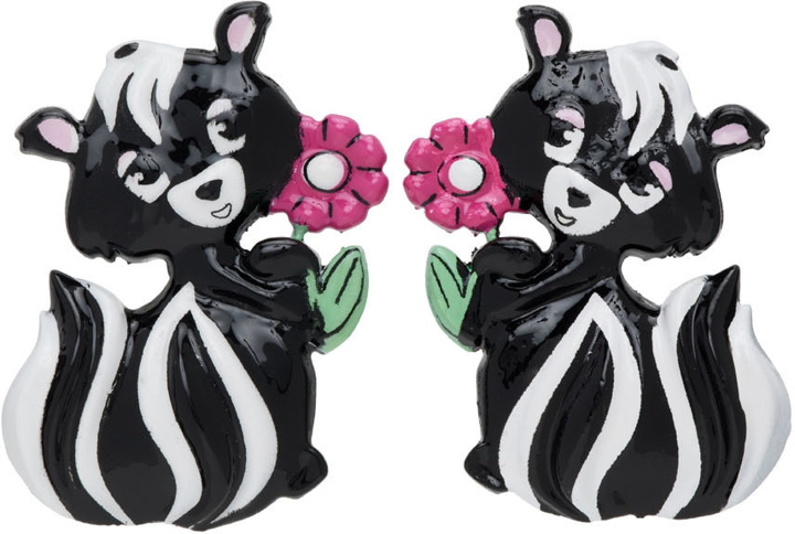 Photo: Moschino Black Puzzola Clip Earrings