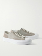 Givenchy - City Logo-Debossed Leather and Suede-Trimmed Canvas Sneakers - Neutrals