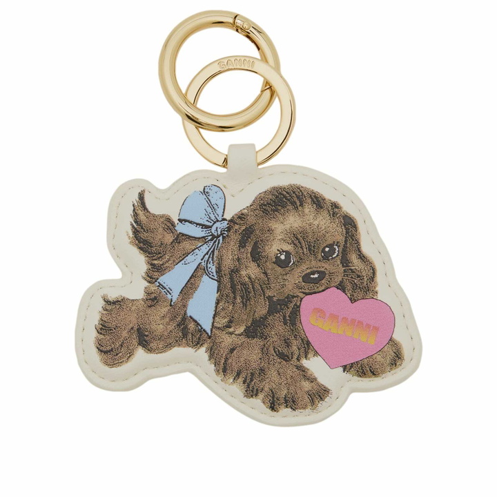 Photo: GANNI Women's Dog Keyring in Tobacco Brown 
