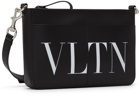 Valentino Garavani Black 'VLTN' Messenger Bag