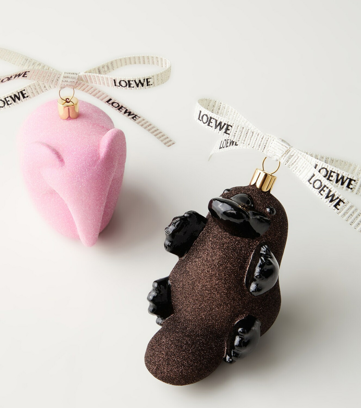 Loewe Platypus glitter glass ornament