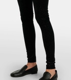 Junya Watanabe Glitter velvet leggings