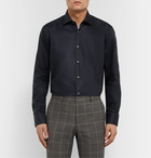 Hugo Boss - White Gelson Cotton-Poplin Shirt - Black