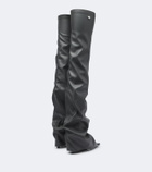 The Attico Robin snake-effect over-the-knee boots