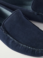 Thom Sweeney - Cashmere-Lined Suede Slippers - Blue