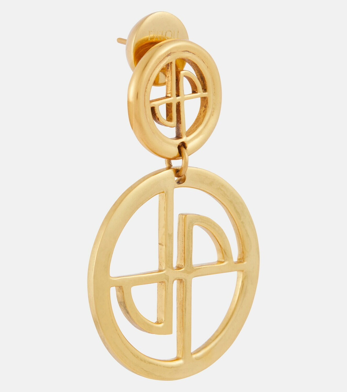Patou Logo drop earrings