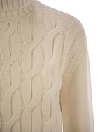 MC2 Saint Barth Giverny - Cable-knit Turtleneck Jumper