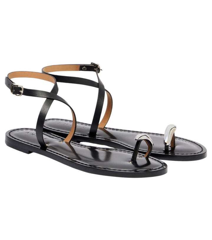 Photo: Amanu Kigali embellished leather sandals