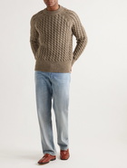 Séfr - Rambaldi Cable-Knit Alpaca-Blend Sweater - Brown