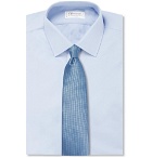 Ermenegildo Zegna - 8cm Textured-Silk Tie - Men - Blue