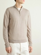 Peter Millar - Excursionist Flex Wool-Blend Half-Zip Sweater - Neutrals