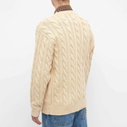Butter Goods Men's Cable Knit in Bone