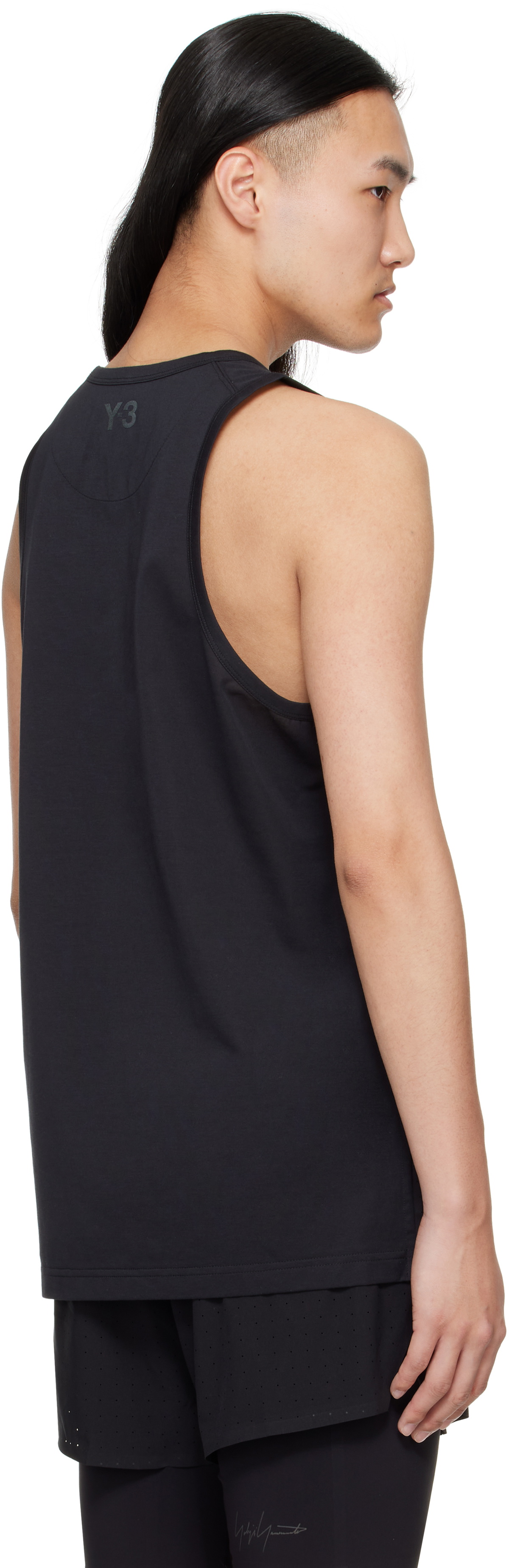 Y-3 Black Sleeveless Tank Top