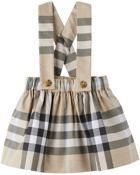 Burberry Baby Beige Check Bodysuit & Skirt Set