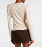 Wardrobe.NYC Draped jersey top