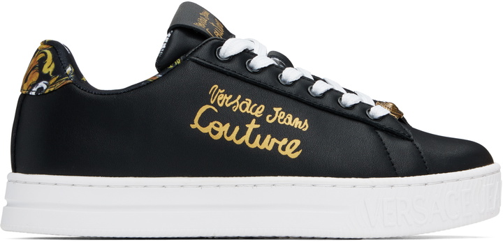 Photo: Versace Jeans Couture Black Fondo Court 88 Sneakers