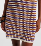 Eres Inedite open-knit cotton-blend minidress