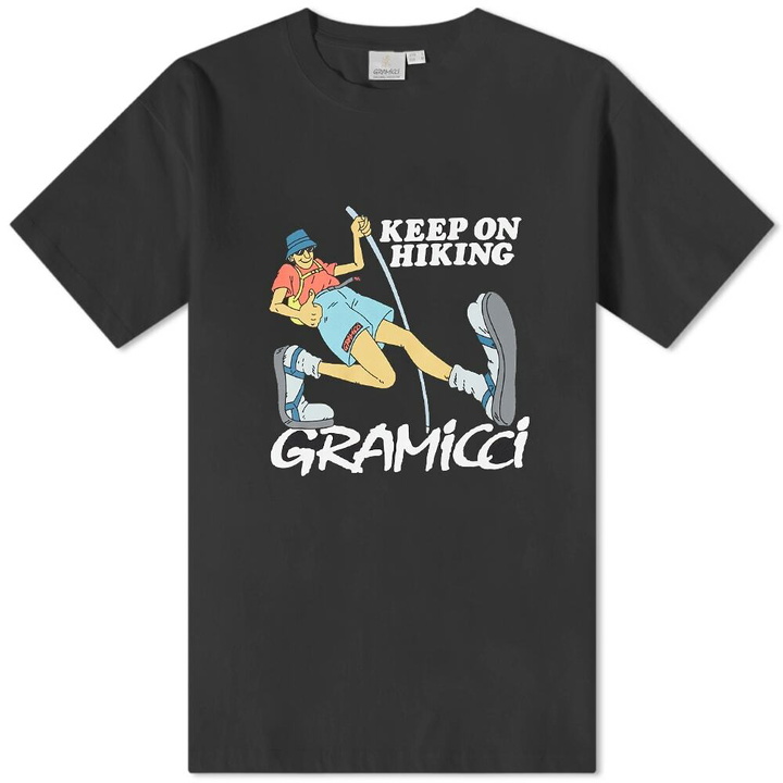 Photo: Gramicci Men's Keep On Hiking T-Shirt in Black