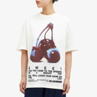 Jil Sander Women's Cherry T-Shirt in Beige