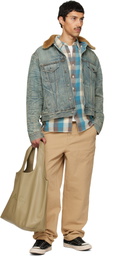 A.P.C. Khaki Ninon Tote