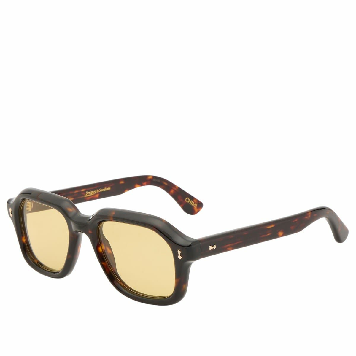 CHIMI Kai Sunglasses in Deep Tortoise/Sage Green 