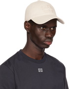 GANNI Beige Embroidered Logo Cap
