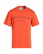 Buscemi Mens T-shirt in Tomato red