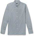 TOM FORD - Slim-Fit Button-Down Collar Puppytooth Cotton Shirt - Gray