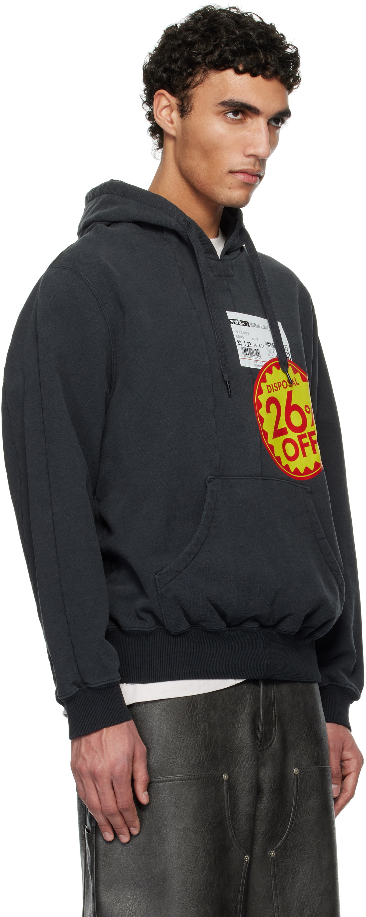 doublet Black 'Disposal Reduction' Hoodie